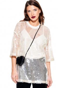 Блуза ELLETTO LIFE 3936 бежевый - фото 1