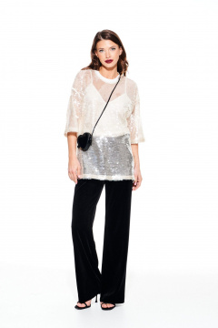 Блуза ELLETTO LIFE 3936 бежевый - фото 2