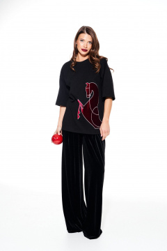 Джемпер ELLETTO LIFE 3937 черный - фото 4