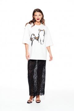 Джемпер ELLETTO LIFE 3938 молочно-золотой - фото 1