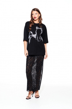 Джемпер ELLETTO LIFE 3938 черный - фото 2