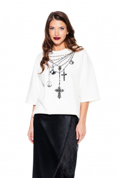 Джемпер ELLETTO LIFE 3940 молочный - фото 2