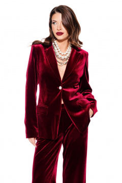 Брюки, жакет ELLETTO LIFE 5322 вишня - фото 5