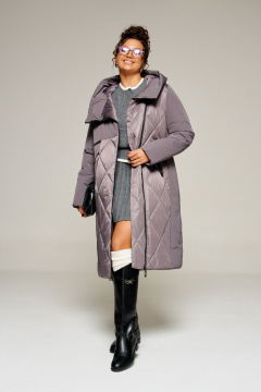 Пальто Beautiful&Free 8023 дымчато-лиловый - фото 5