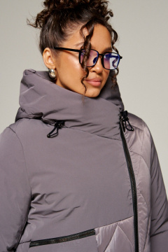 Пальто Beautiful&Free 8023 дымчато-лиловый - фото 3