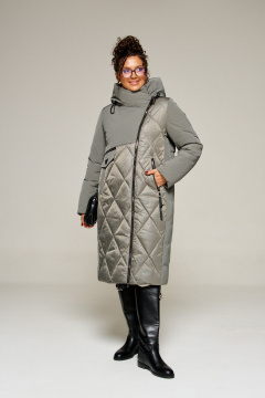 Пальто Beautiful&Free 8023 серый - фото 1