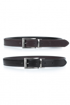 Ремень Galanteya 21818.25с2113к45 2р черный/коричн - фото 4