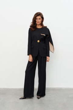 Брюки, жакет KaVaRi 8053 черный - фото 2