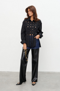 Брюки KaVaRi 3014.2 темно-синий_черный - фото 1