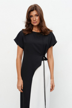 Платье KaVaRi 1134 черно-белый - фото 3