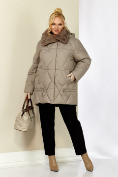 Куртка Shetti 2207 бежево-серый - фото 1