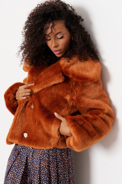 Полупальто C. of PAPAYA NEW 1743 рыжий - фото 5