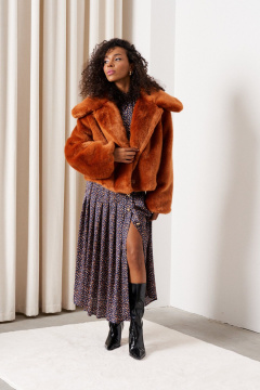 Полупальто C. of PAPAYA NEW 1743 рыжий - фото 3