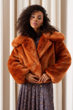 Полупальто C. of PAPAYA NEW 1743 рыжий - фото 1