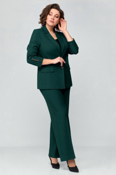 Брюки, жакет Мишель стиль 1177 т.зеленый - фото 5