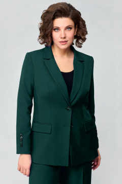 Брюки, жакет Мишель стиль 1177 т.зеленый - фото 2