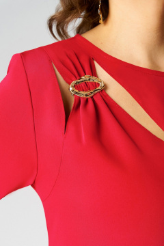 Платье Мишель стиль 1337 красный - фото 4