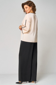 Брюки, туника Мишель стиль 1339 кремово-черный - фото 5