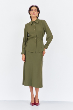 Рубашка, юбка FLAIM 2032 хаки - фото 2