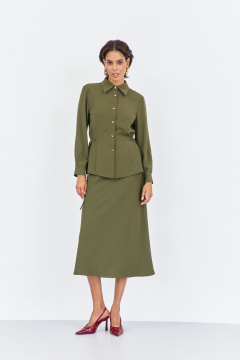Рубашка, юбка FLAIM 2032 хаки - фото 1