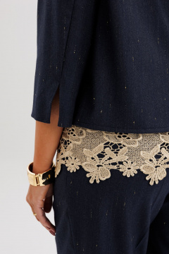 Брюки, топ Fantazia Mod 5318 синий - фото 4