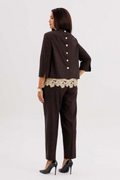 Брюки, топ Fantazia Mod 5318 шоколадный - фото 5