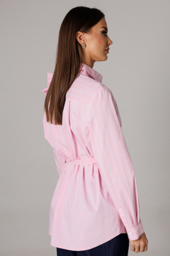 Блуза, брюки Ларс Стиль 1177 розовый-синий - фото 4