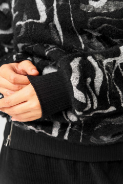 Джемпер Laikony L-104 черно-серый - фото 5