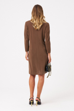 Платье Панда 115080 коричневый - фото 4