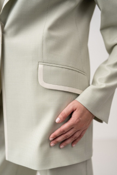 Жакет FASHION CENTRE Пш-4135 эвкалипт - фото 4