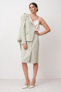 Юбка FASHION CENTRE Пш-4136 эвкалипт - фото 4