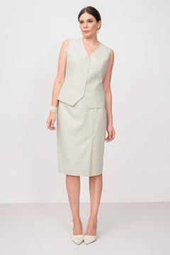 Юбка FASHION CENTRE Пш-4136 эвкалипт - фото 3