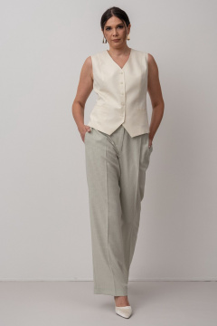 Жилет FASHION CENTRE Шр-4156 молочный - фото 3