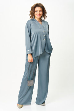 Блуза, брюки Aira Style 24245 индиго - фото 1