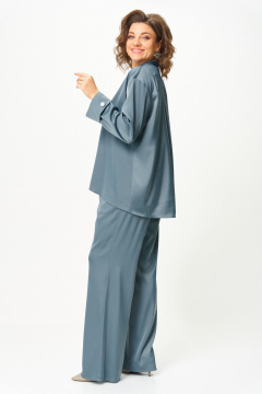 Блуза, брюки Aira Style 24245 индиго - фото 4