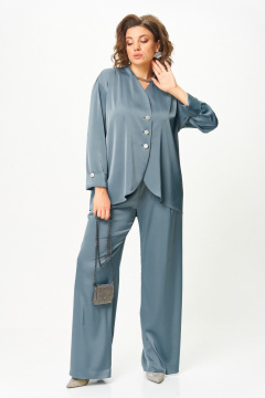 Блуза, брюки Aira Style 24245 индиго - фото 3