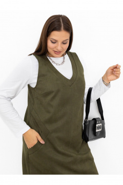 Сарафан Ollsy 01707 хаки - фото 5