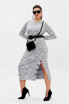 Платье Anelli 1755 серая_магия - фото 4