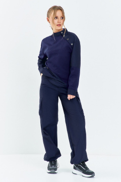 Брюки, джемпер Euromoda 651 синий - фото 2