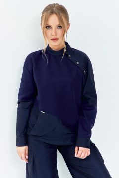 Брюки, джемпер Euromoda 651 синий - фото 3