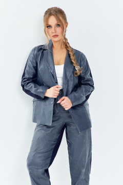 Брюки, жакет Euromoda 652 синий - фото 3