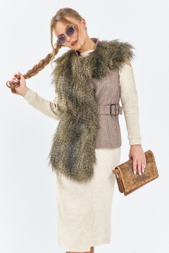 Жилет Euromoda 657 коричневый - фото 1