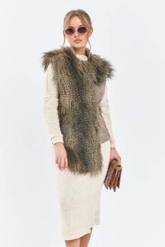 Жилет Euromoda 657 коричневый - фото 2