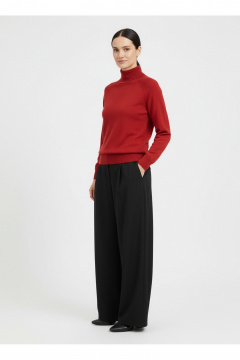 Демисезонный вязаный свитер с регланом и двойной стойкой Полесье С3316-15 5С1754-Д43 158,164 красный_минерал - фото 5