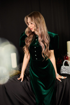 Платье Golden Valley 44257 зеленый - фото 3