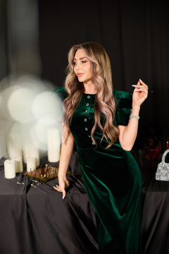 Платье Golden Valley 44257 зеленый - фото 2