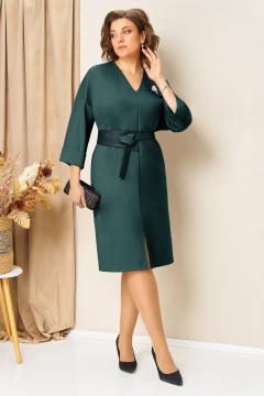Платье VOLNA 1443 бутылочно-зеленый - фото 2