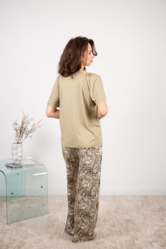 Брюки, майка Купалинка 38702G.158-164 к.хаки,набивка - фото 2
