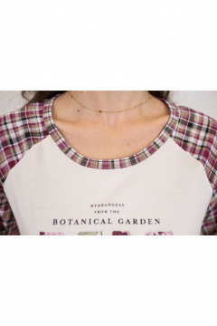 Брюки, майка Купалинка 40101G.158-164 к.ваниль,клетка - фото 3