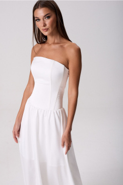 Платье Lady Line 1525 молочный - фото 4